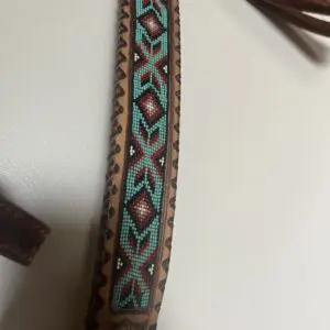 Beaded breast collar and bridle