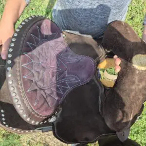Used youth barrel saddle 10in Martha Josey Lightspeed 6 3/4 in gullet regular tree